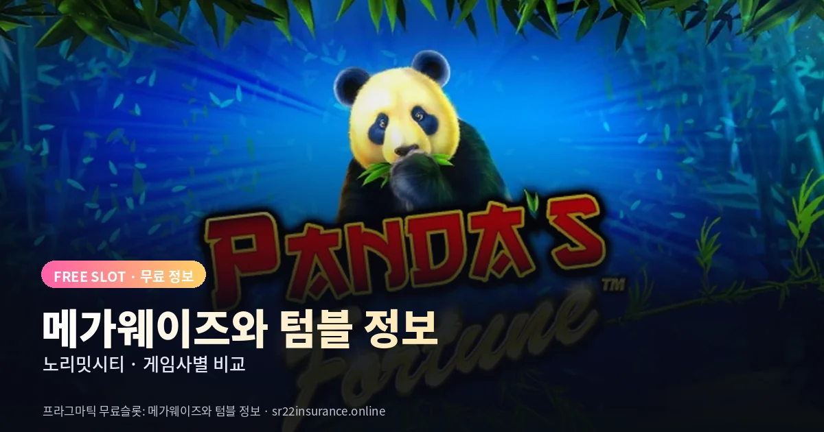 메가웨이즈와 텀블 정보 - 게임사별 비교